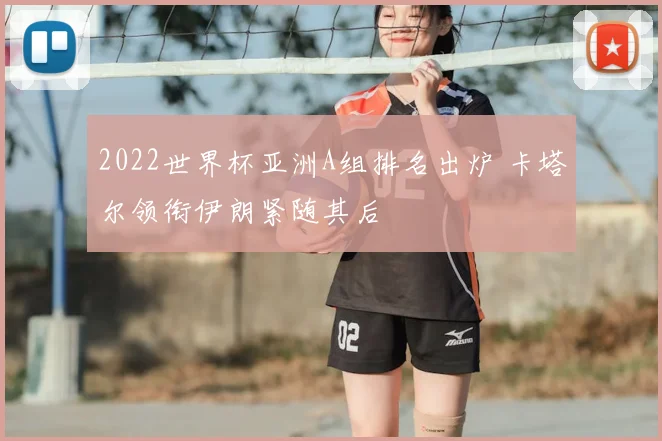 2022世界杯亚洲A组排名出炉 卡塔尔领衔伊朗紧随其后